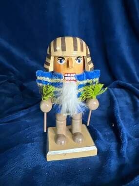 December Home Egyptian Chubby Wooden Nutcracker